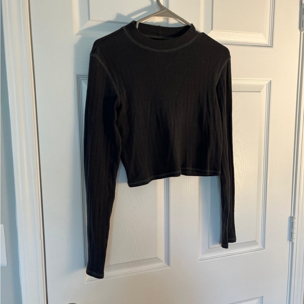 American Eagle high neck cropped sweater